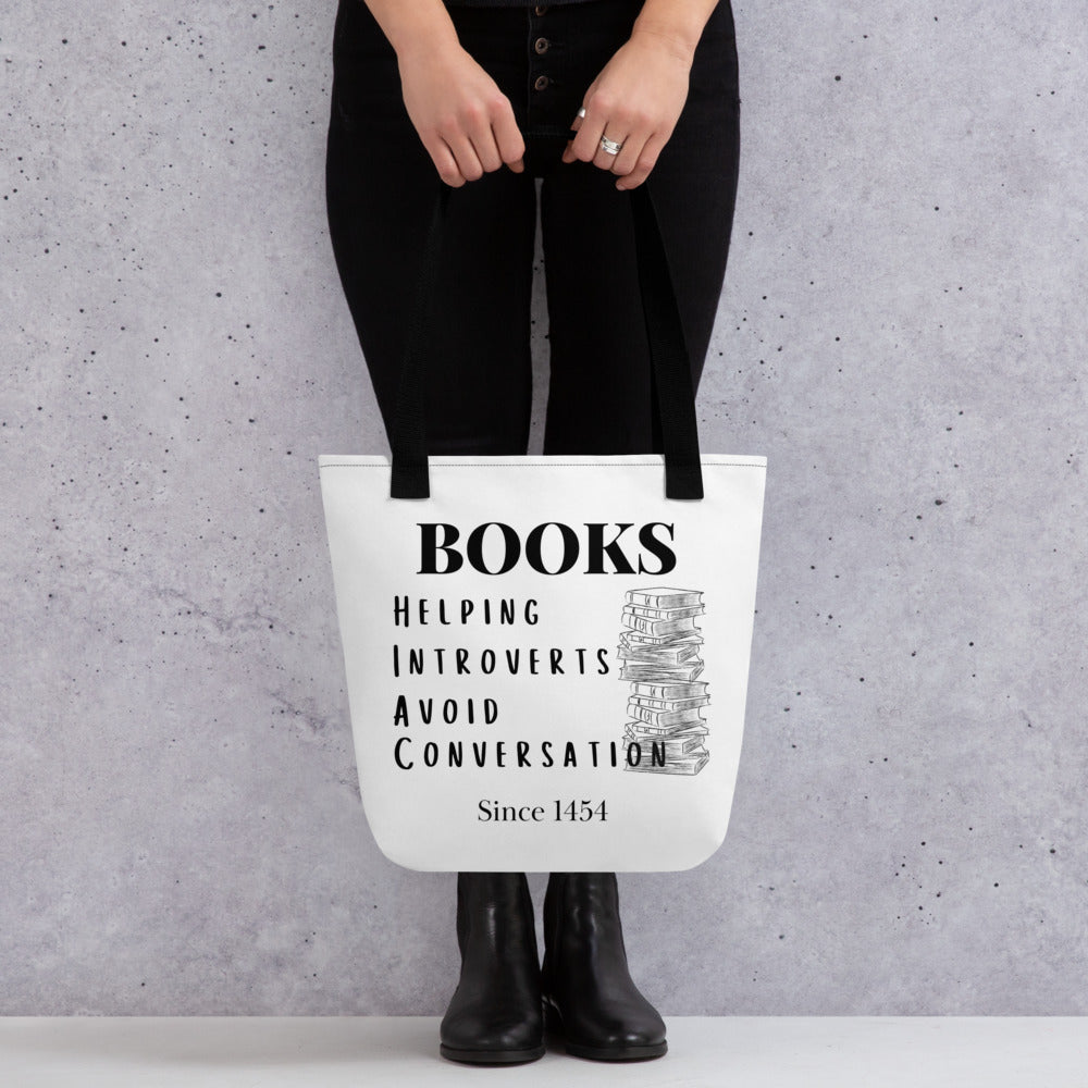 Books & Introverts Tote