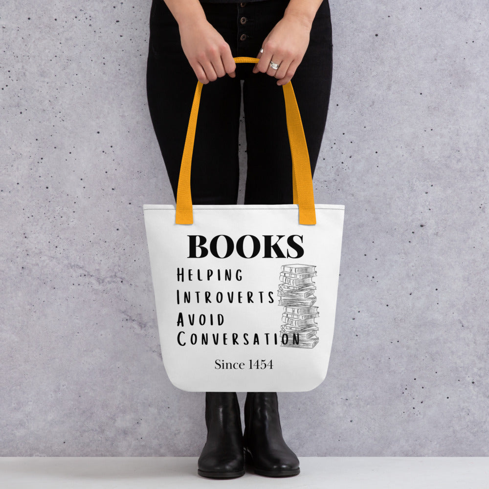 Books & Introverts Tote