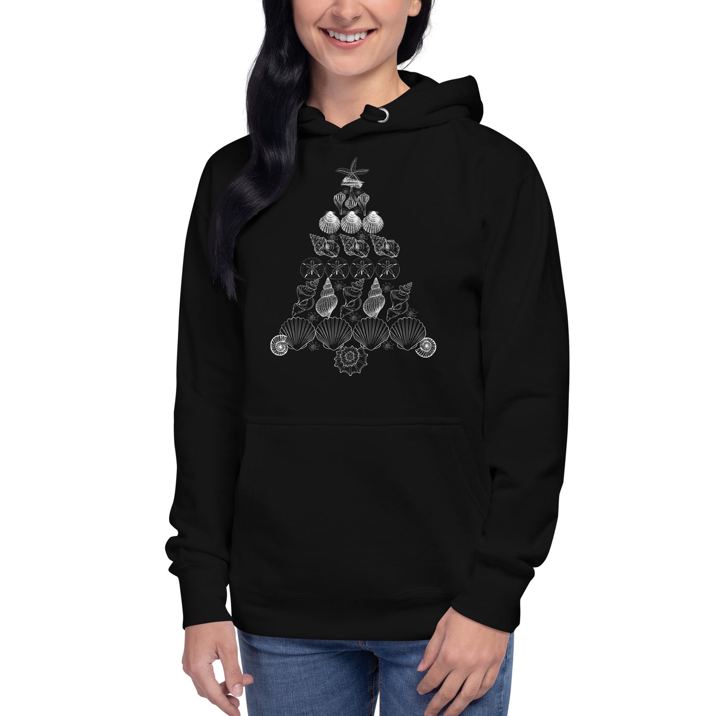 Seashell Christmas Tree Unisex Hoodie