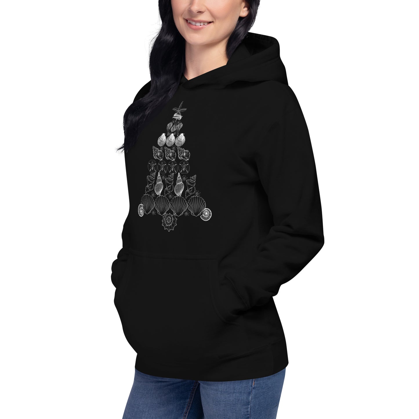 Seashell Christmas Tree Unisex Hoodie
