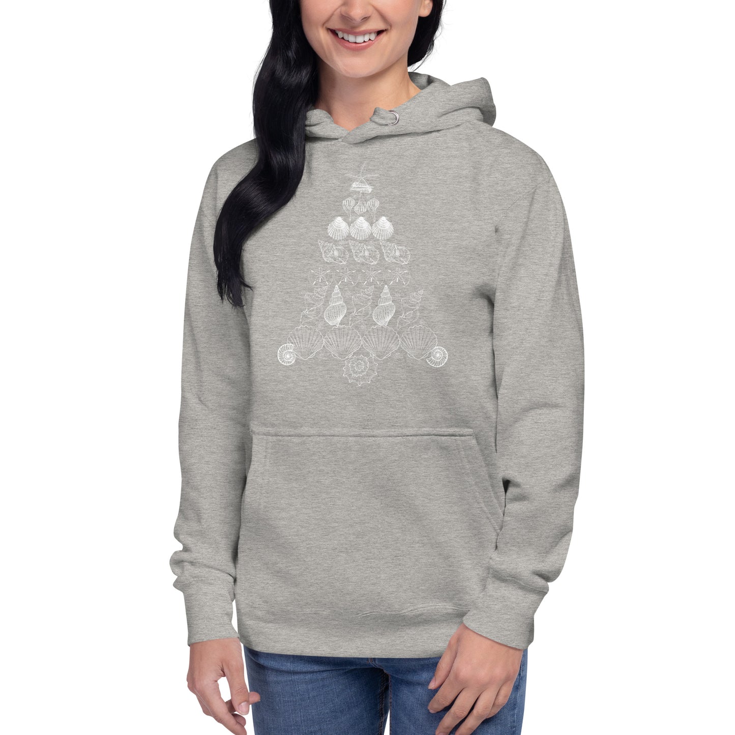 Seashell Christmas Tree Unisex Hoodie