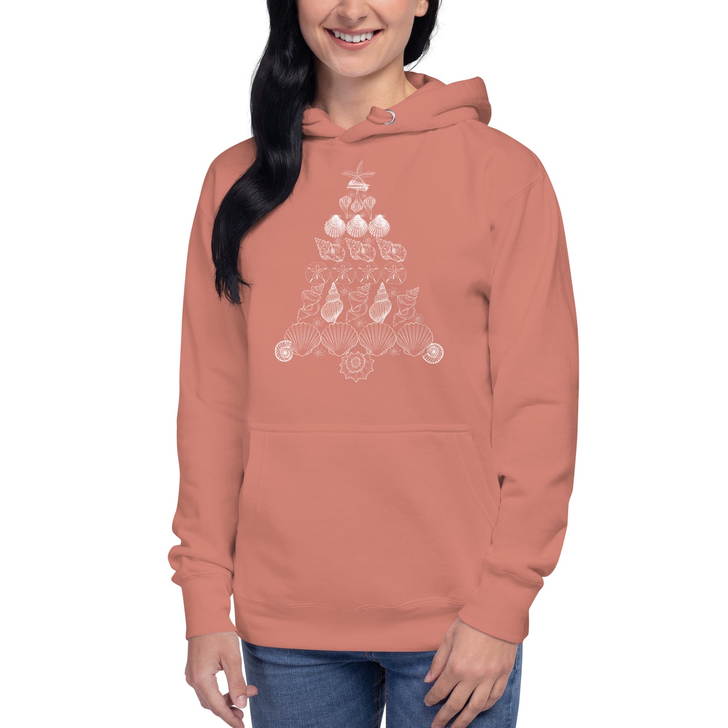 Seashell Christmas Tree Unisex Hoodie