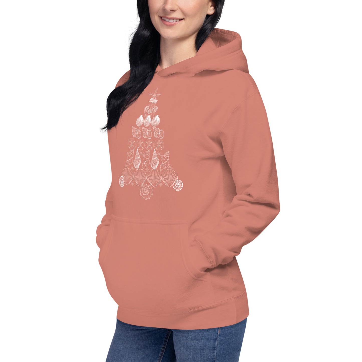 Seashell Christmas Tree Unisex Hoodie