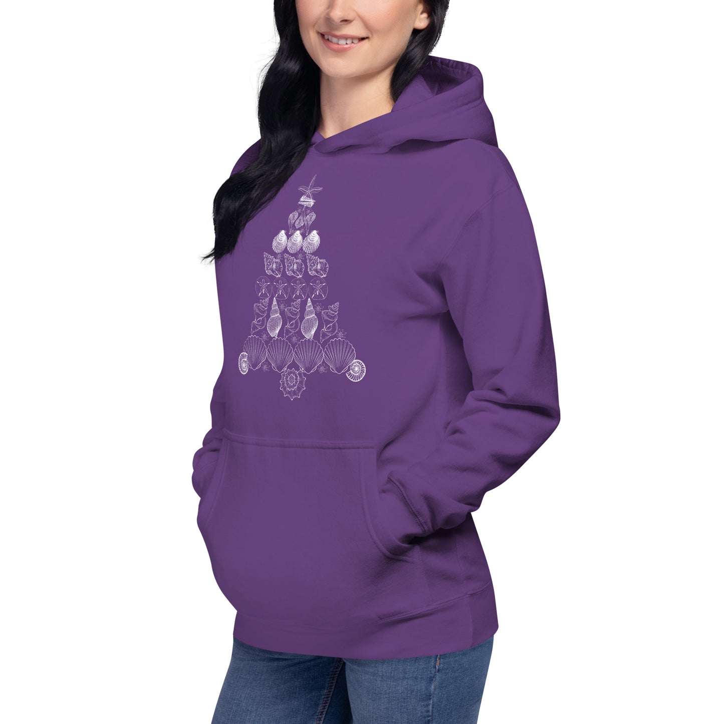 Seashell Christmas Tree Unisex Hoodie