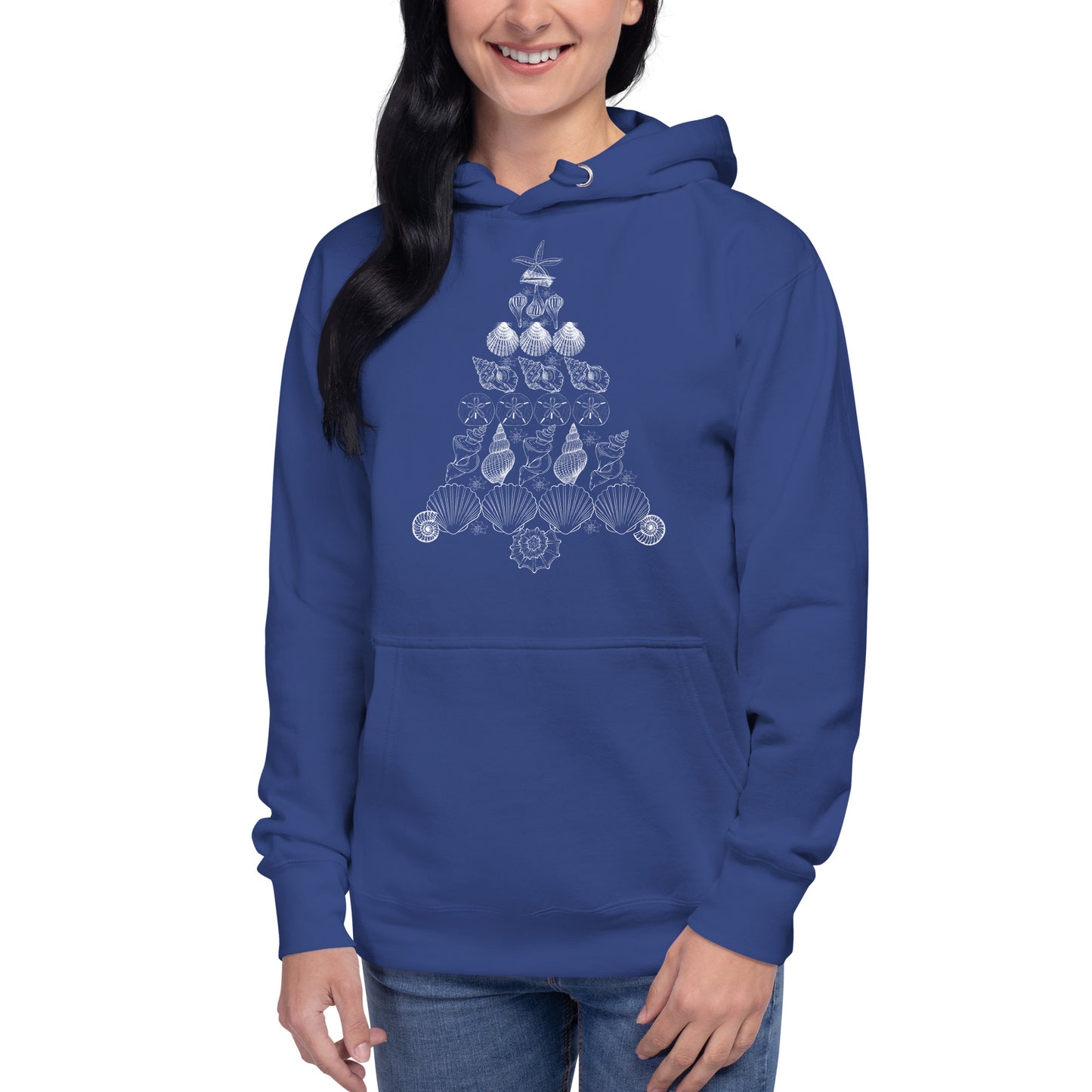 Seashell Christmas Tree Unisex Hoodie