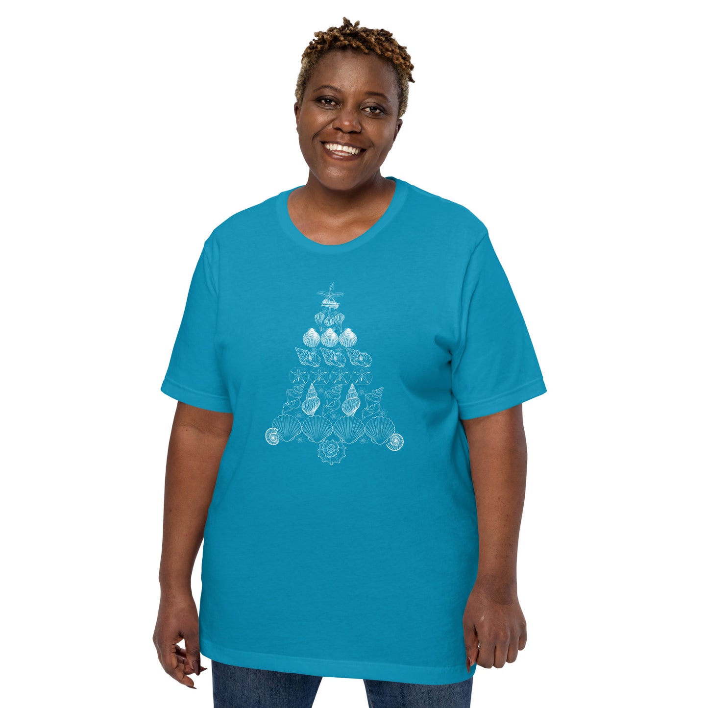 Seashell Christmas Tree Unisex t-shirt