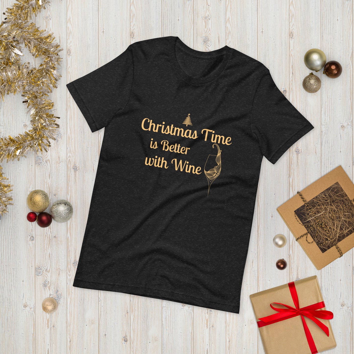 Christmas is Better with Wine t-shirt