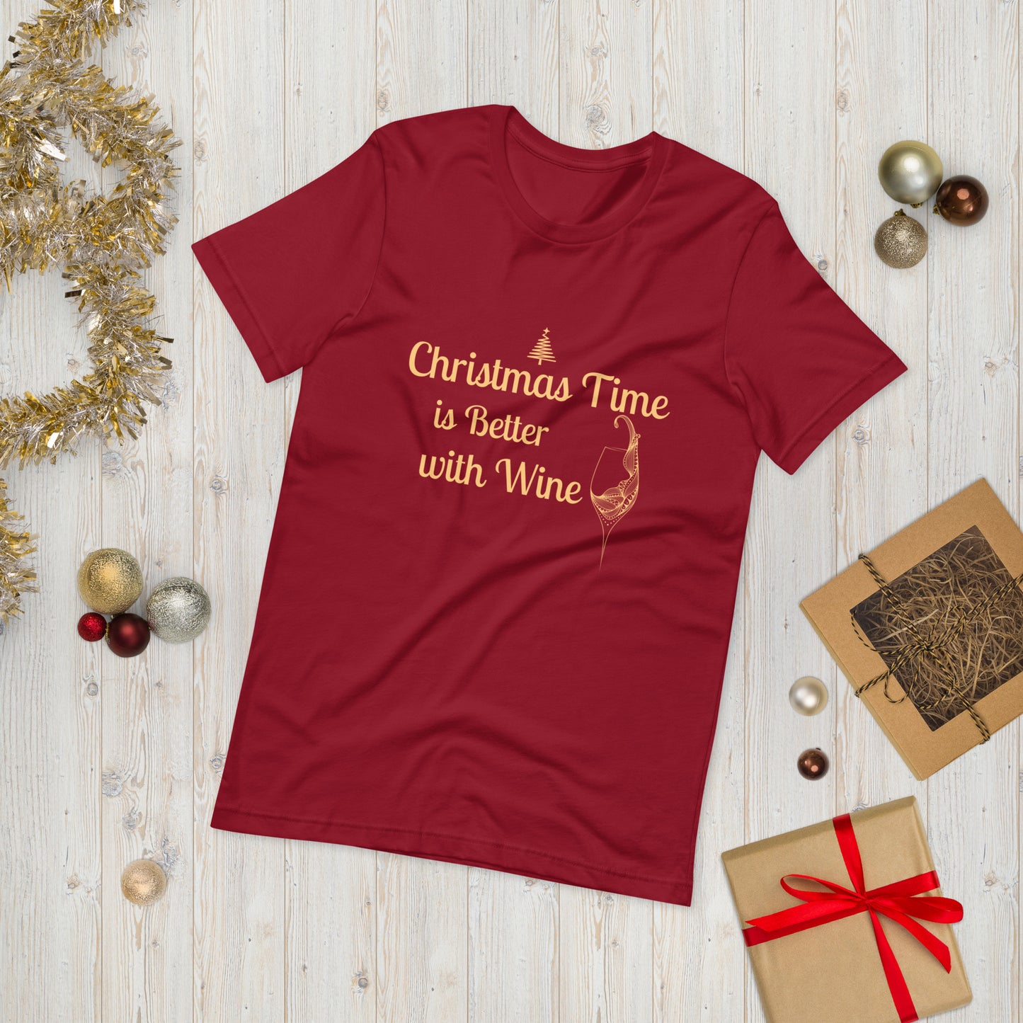 Christmas is Better with Wine t-shirt