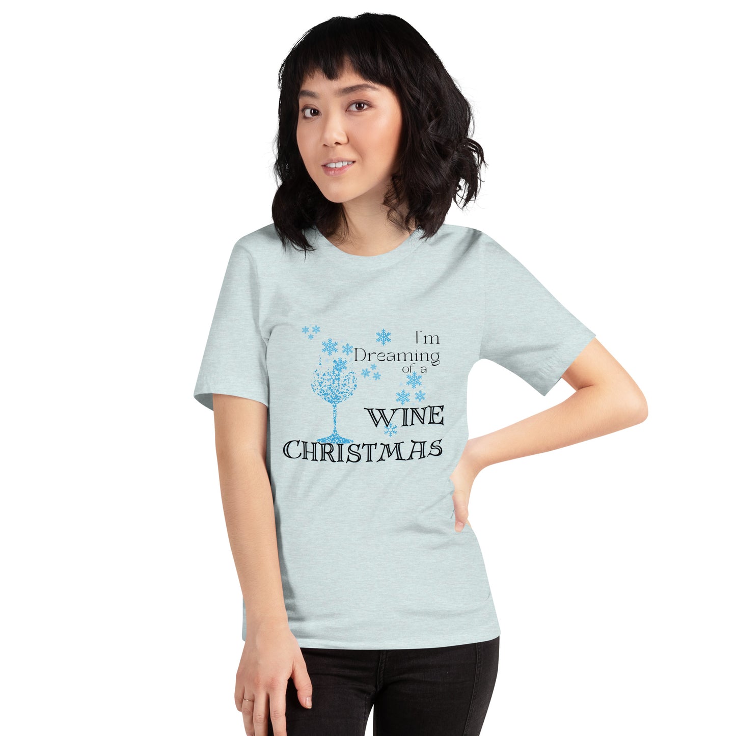 Dreaming of a Wine Christmas t-shirt