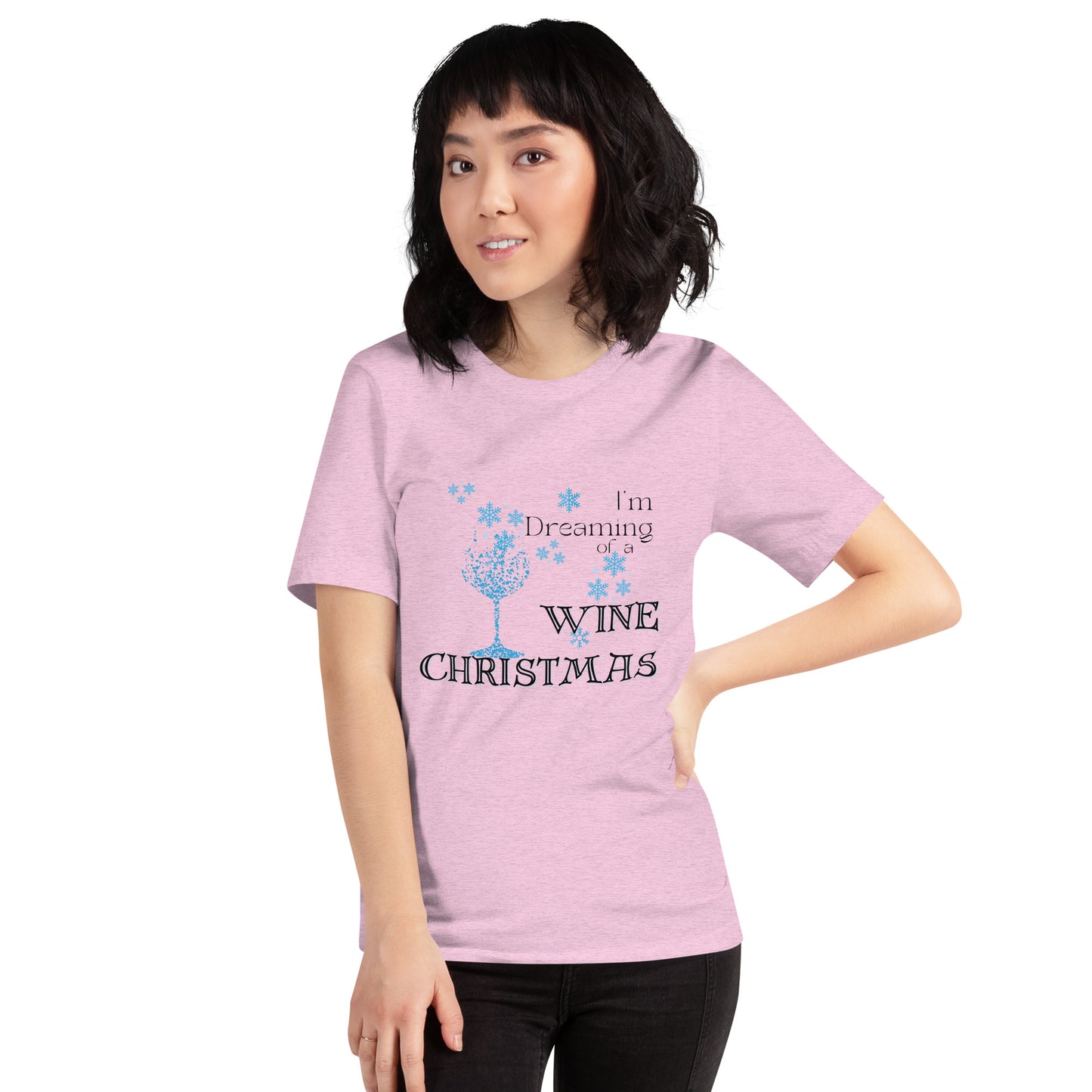 Dreaming of a Wine Christmas t-shirt