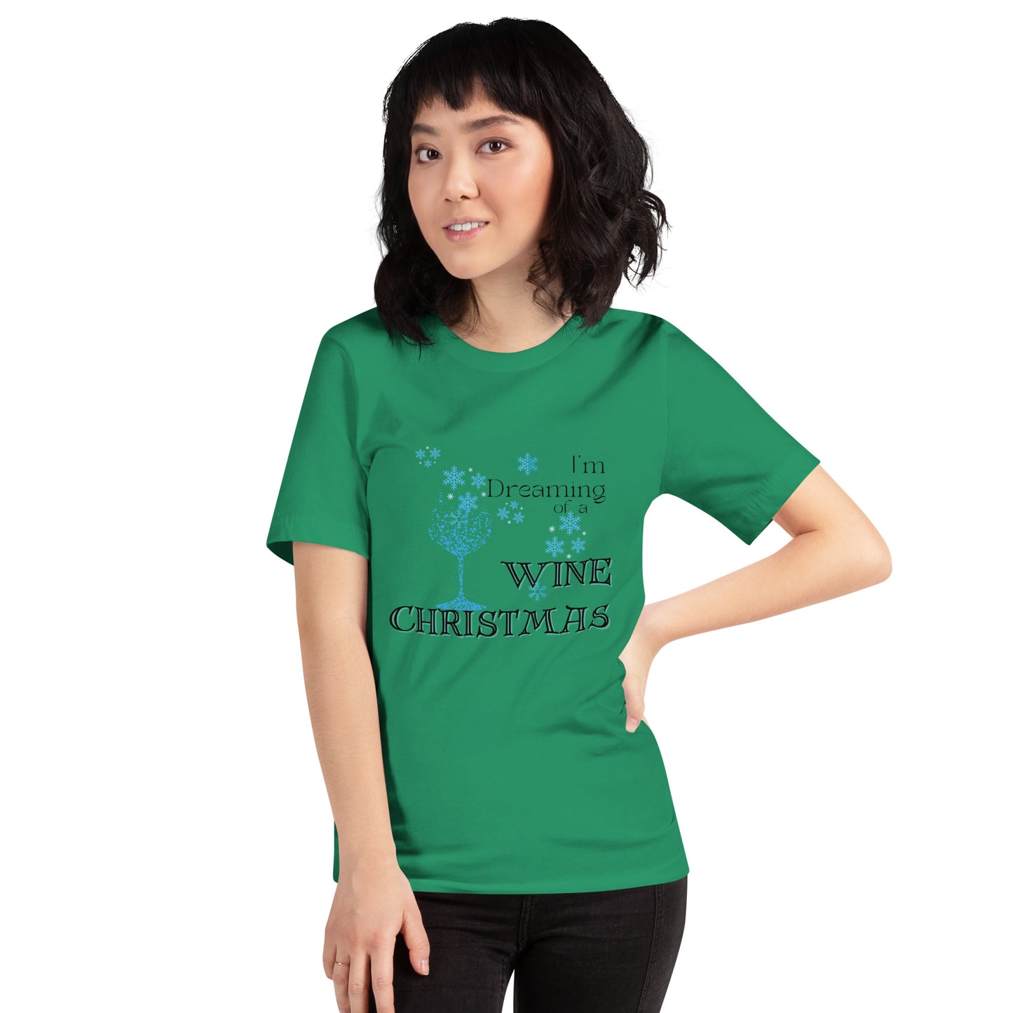 Dreaming of a Wine Christmas t-shirt