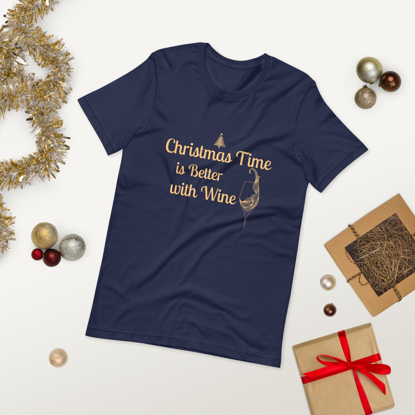 Christmas is Better with Wine t-shirt