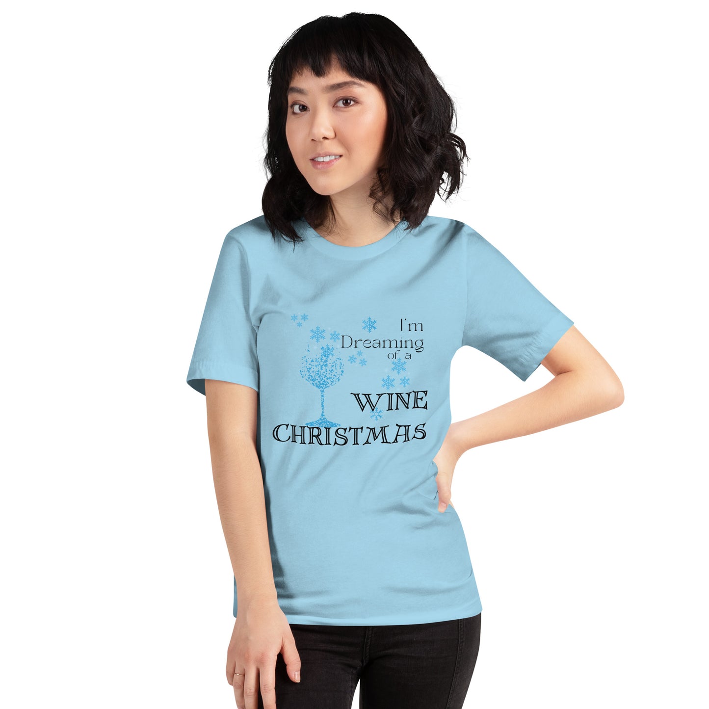 Dreaming of a Wine Christmas t-shirt