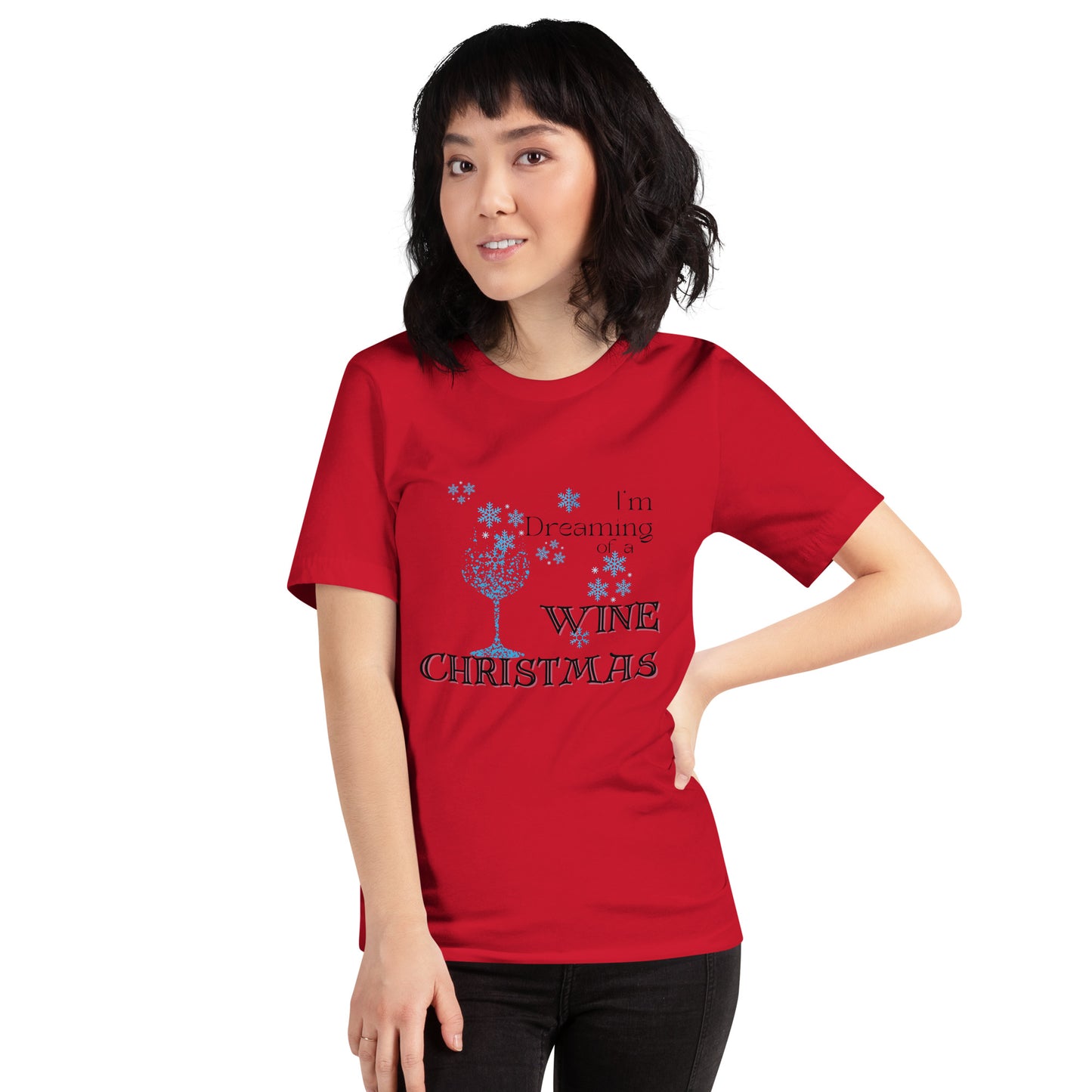 Dreaming of a Wine Christmas t-shirt