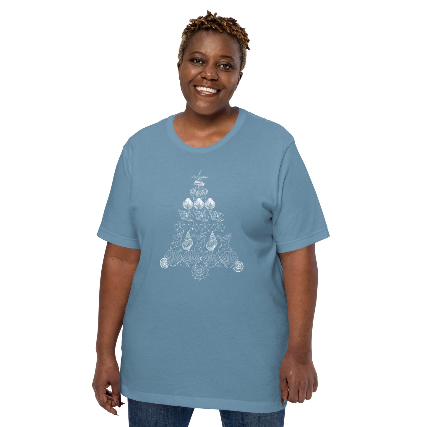 Seashell Christmas Tree Unisex t-shirt