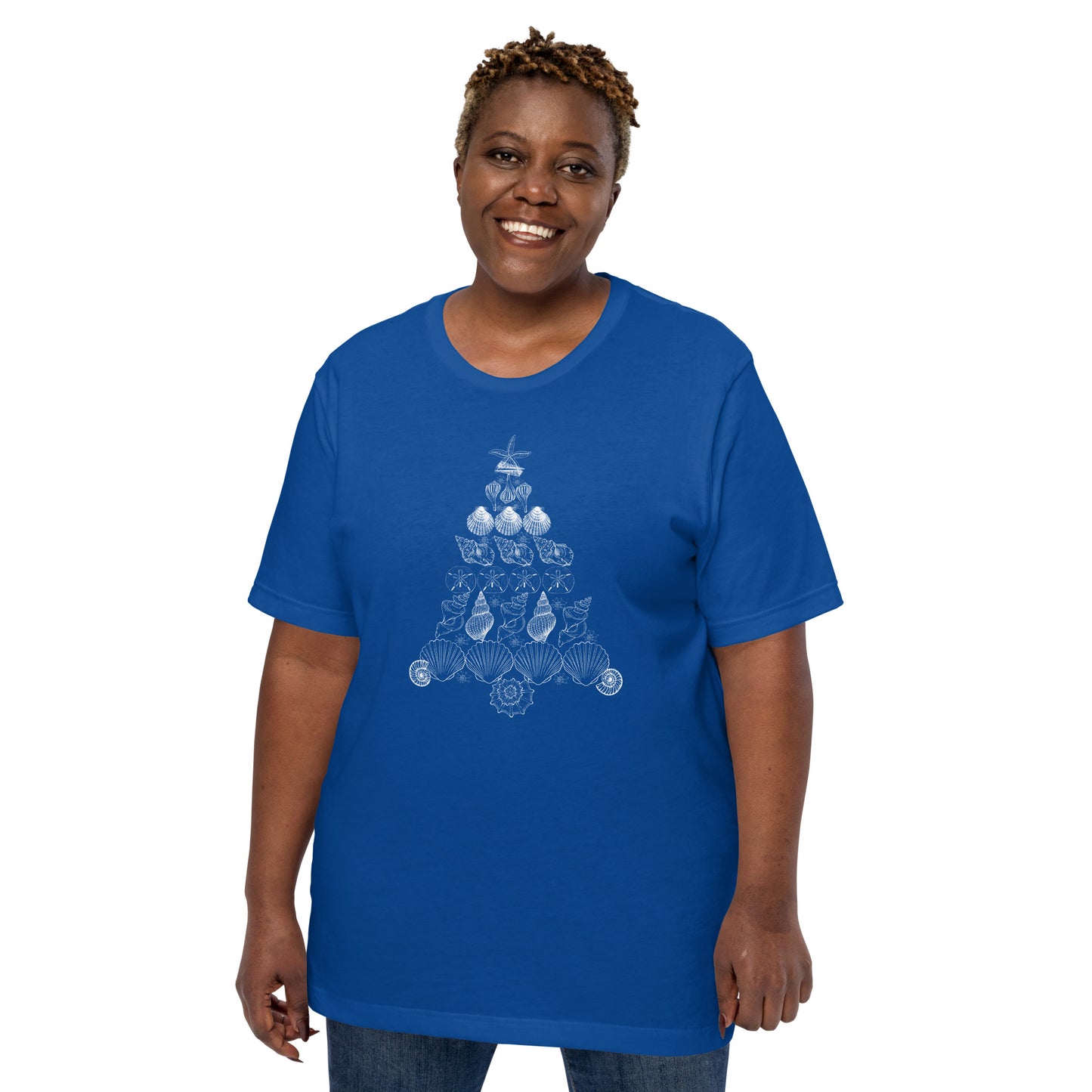 Seashell Christmas Tree Unisex t-shirt