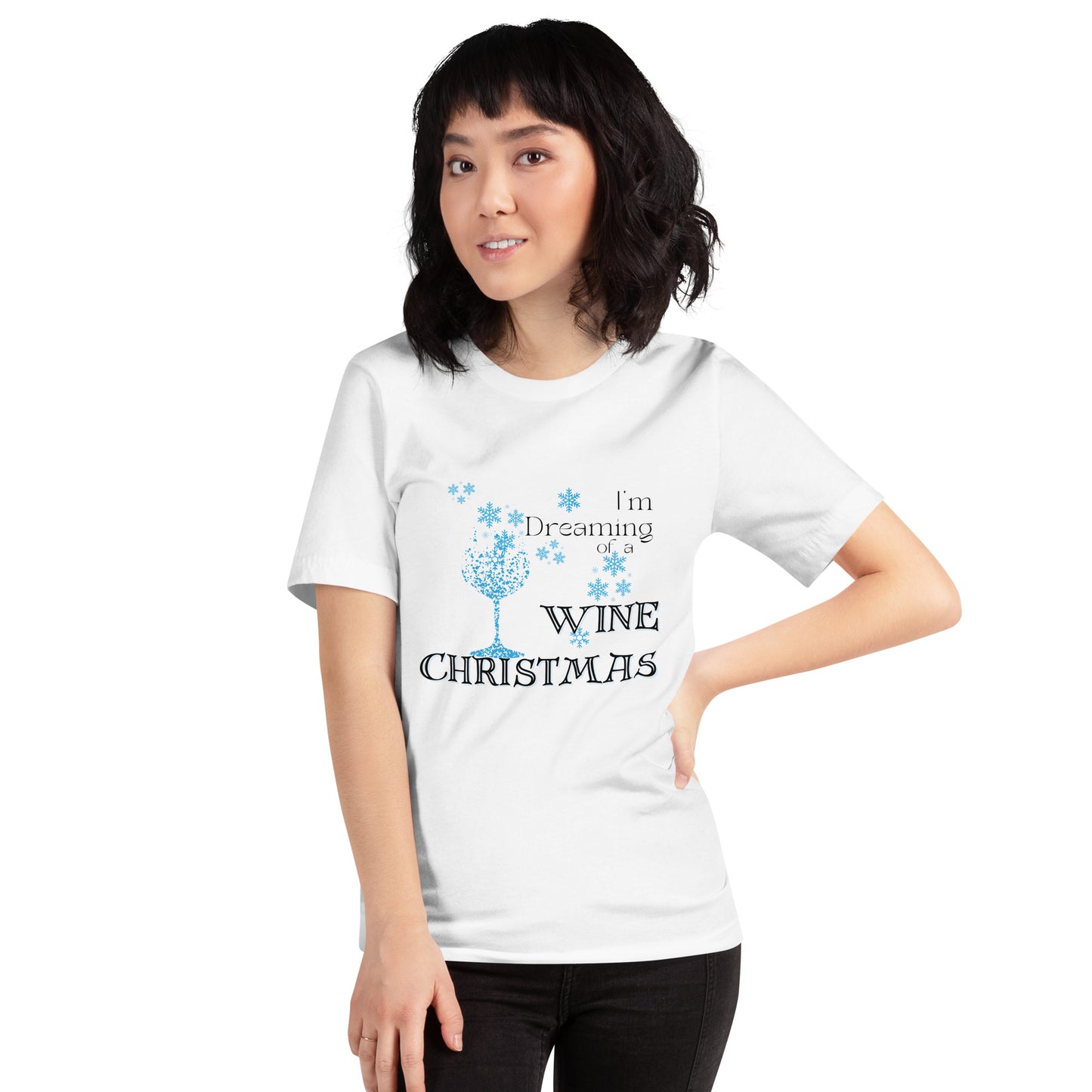 Dreaming of a Wine Christmas t-shirt
