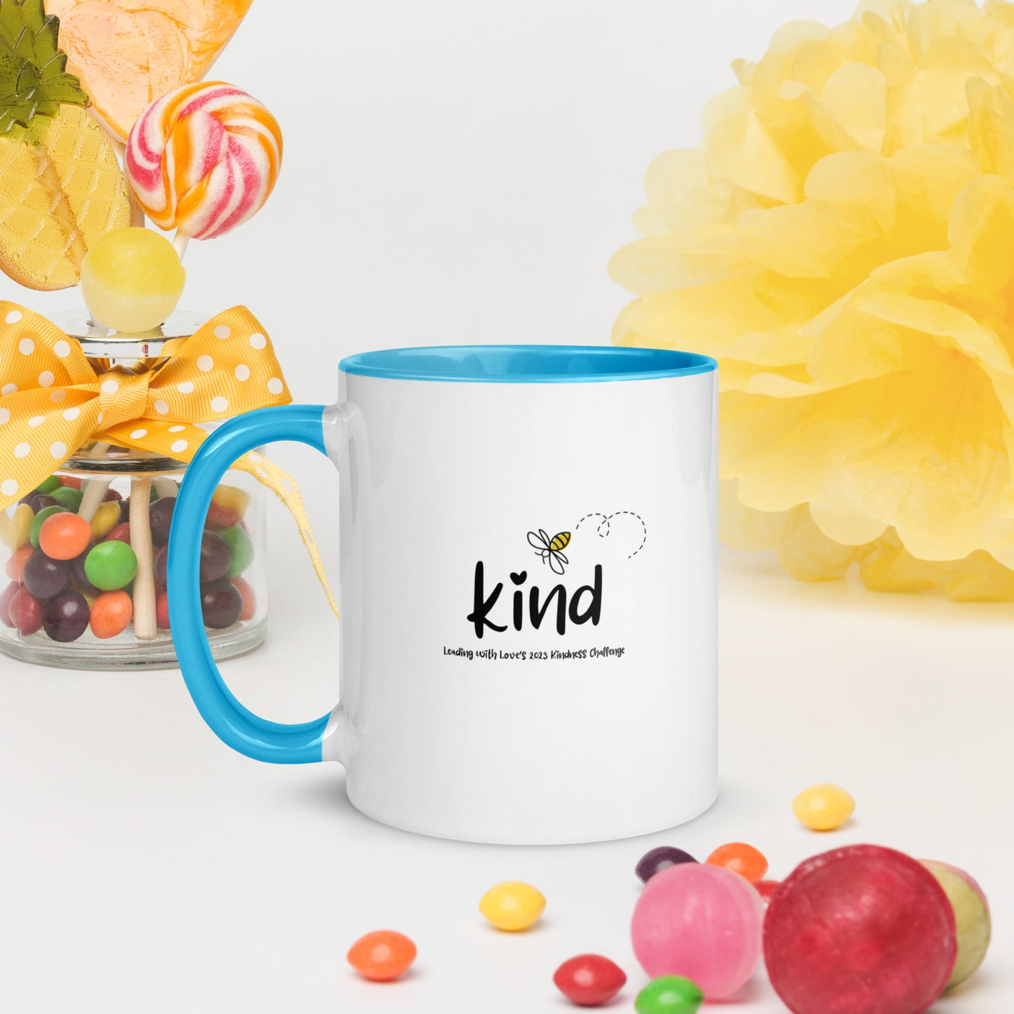 Bee Kind Mug with Color Inside