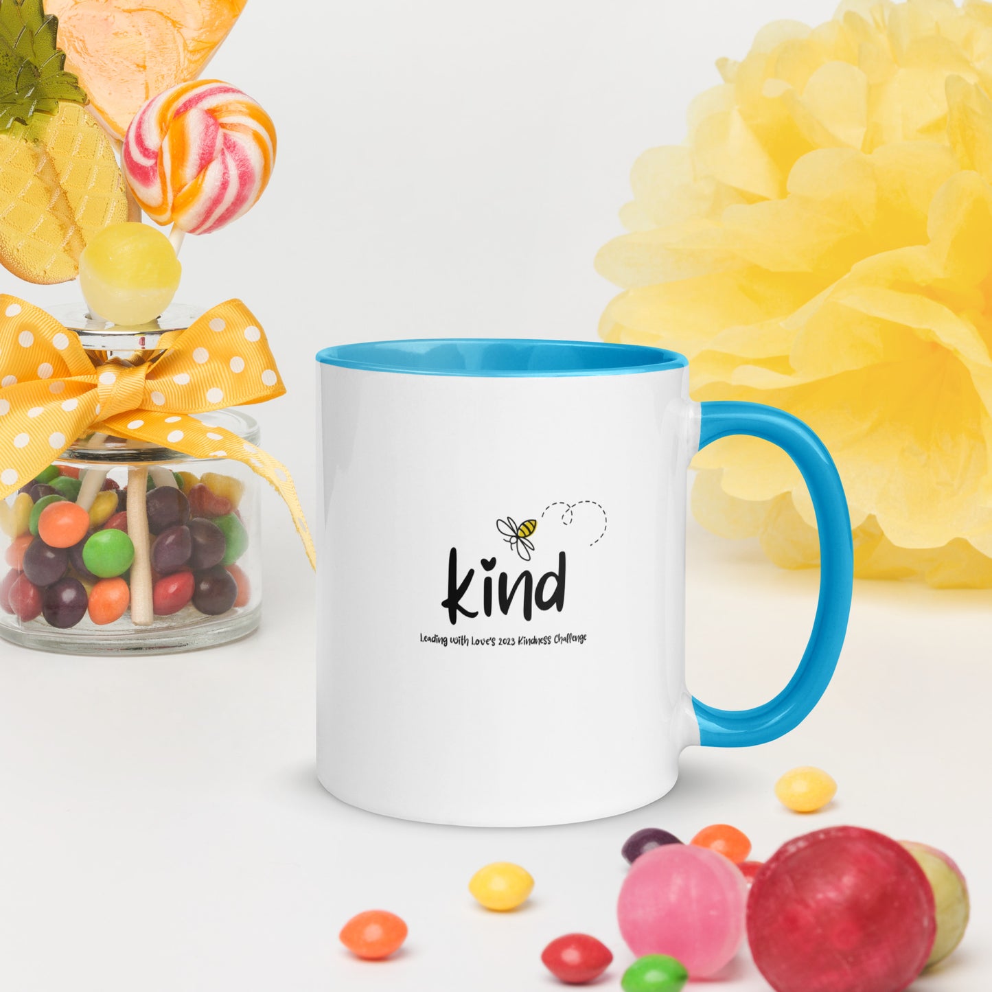 Bee Kind Mug with Color Inside