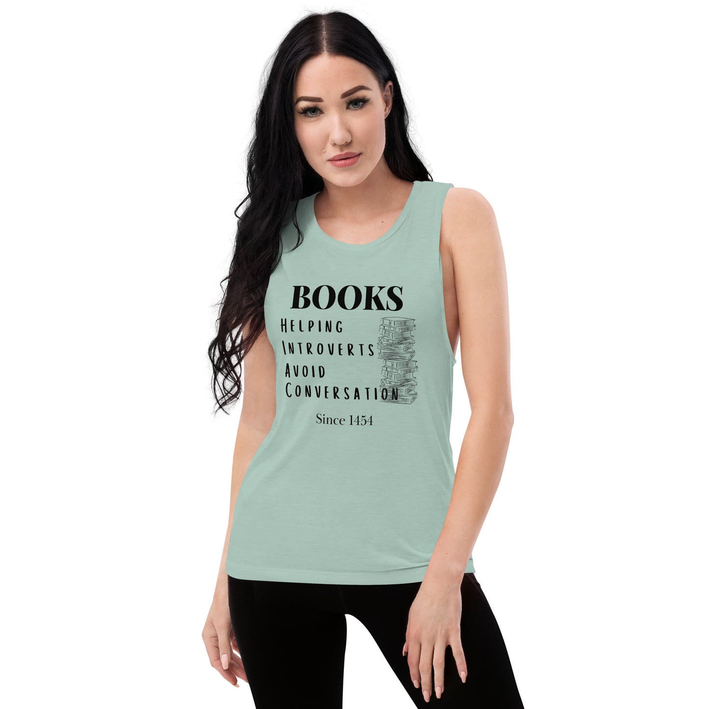 Books & Introverts Ladies’ Tank