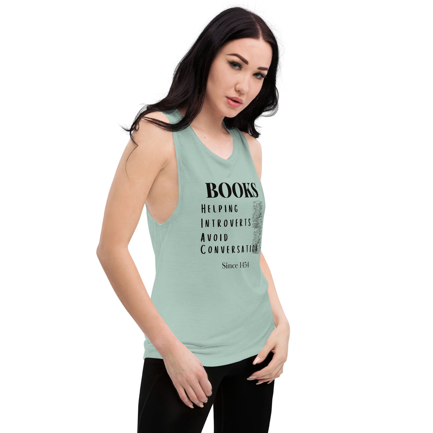 Books & Introverts Ladies’ Tank