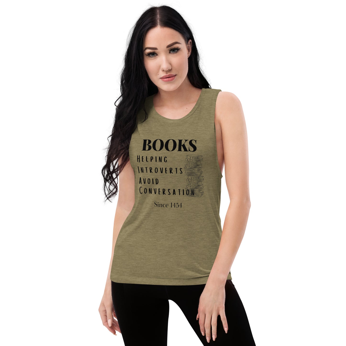 Books & Introverts Ladies’ Tank