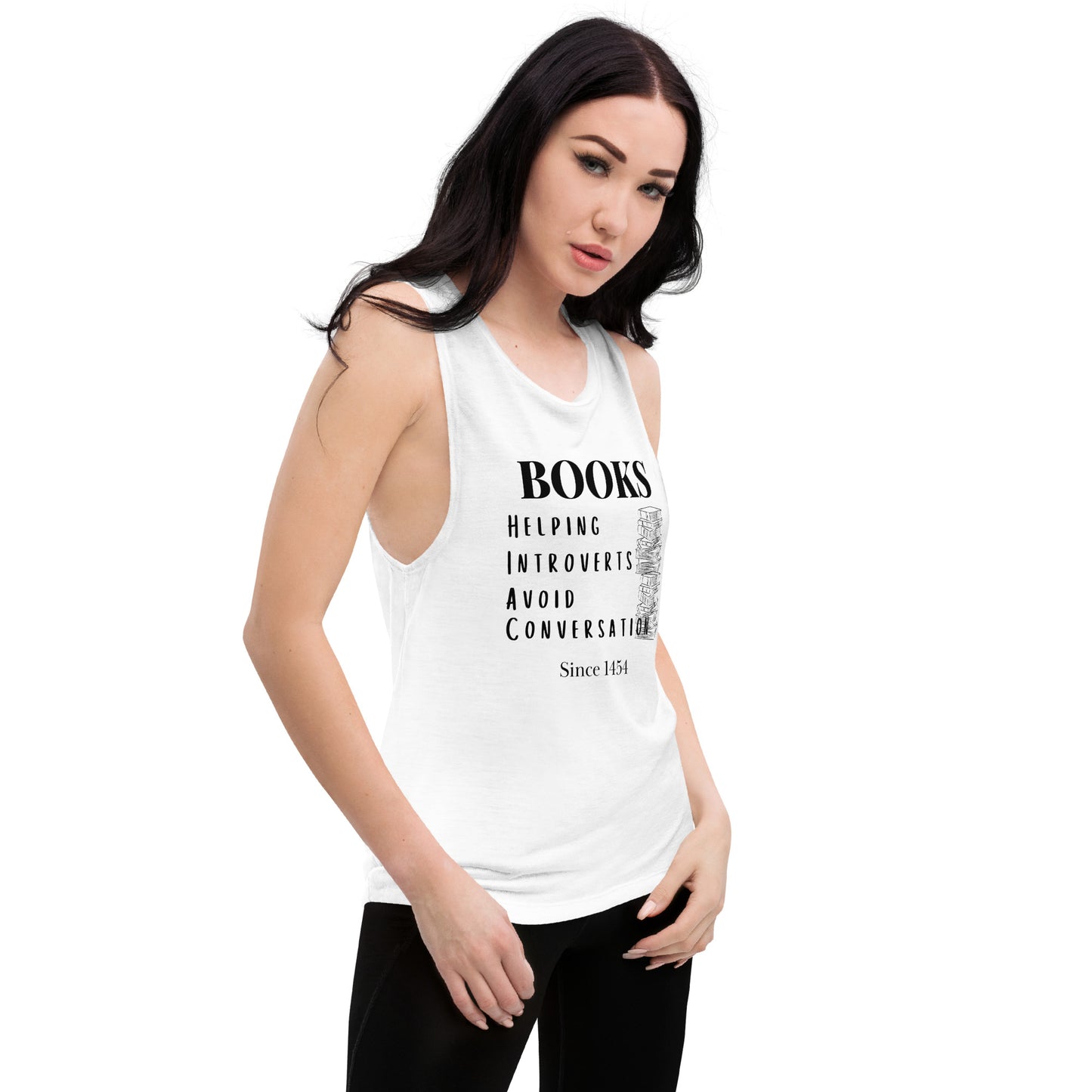 Books & Introverts Ladies’ Tank