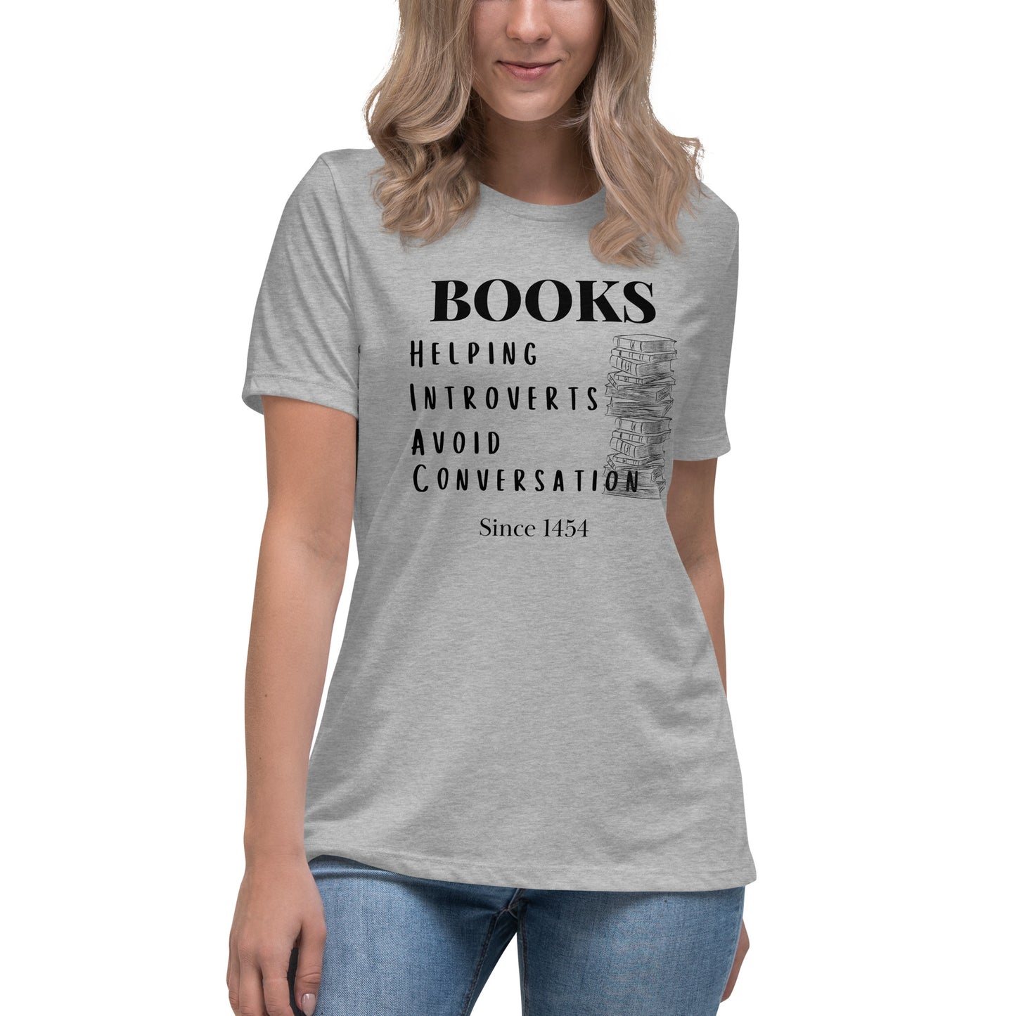 Books & Introverts Women's Relaxed T