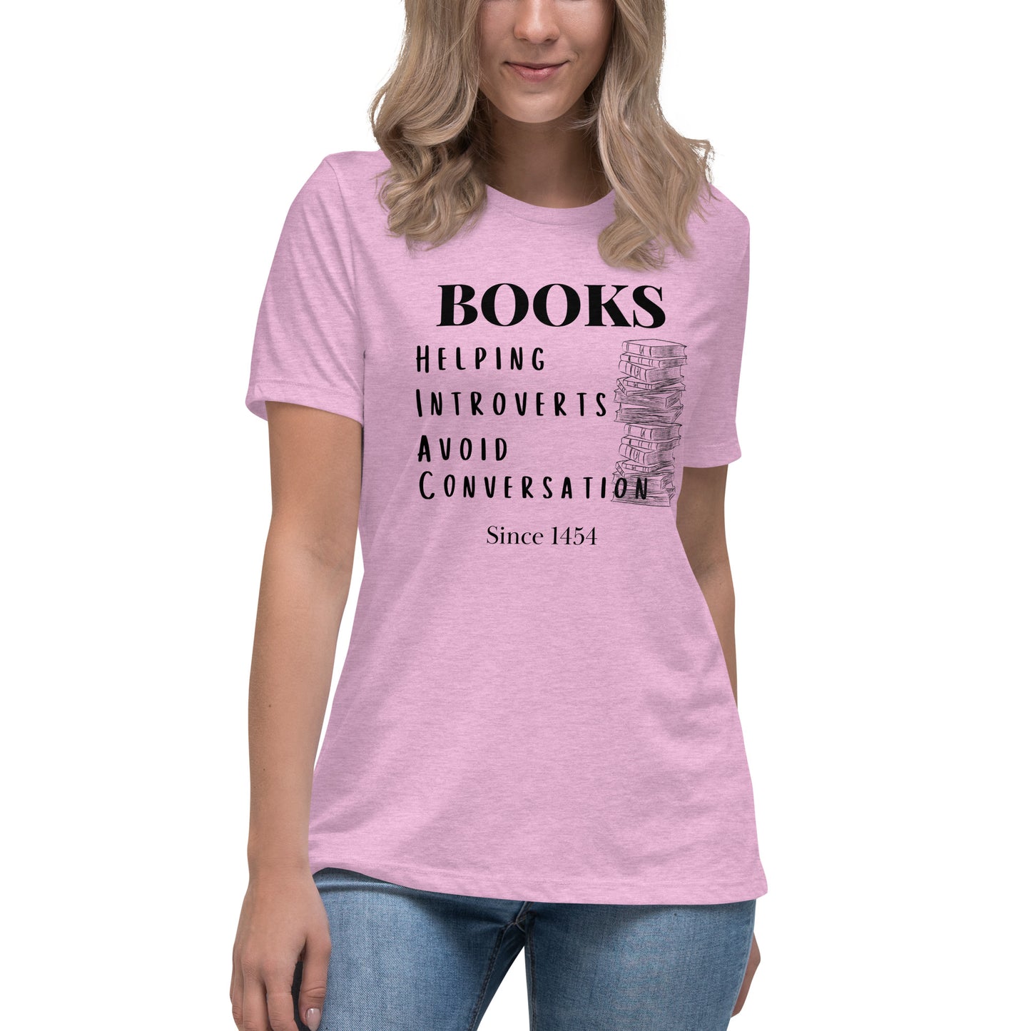 Books & Introverts Women's Relaxed T