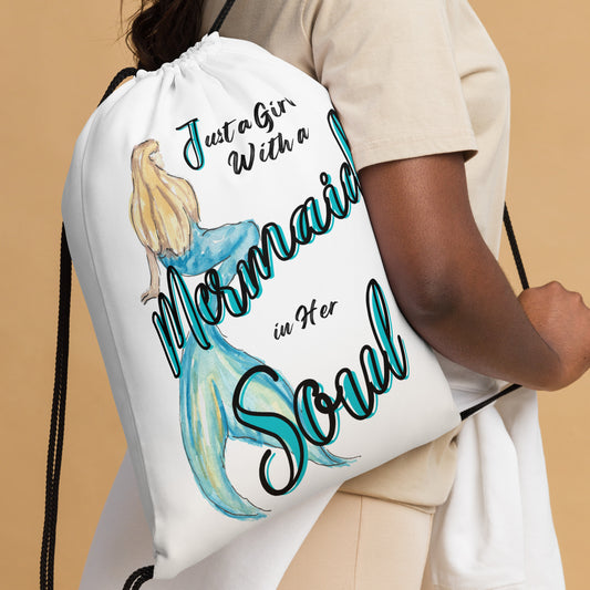 Mermaid Soul Drawstring bag