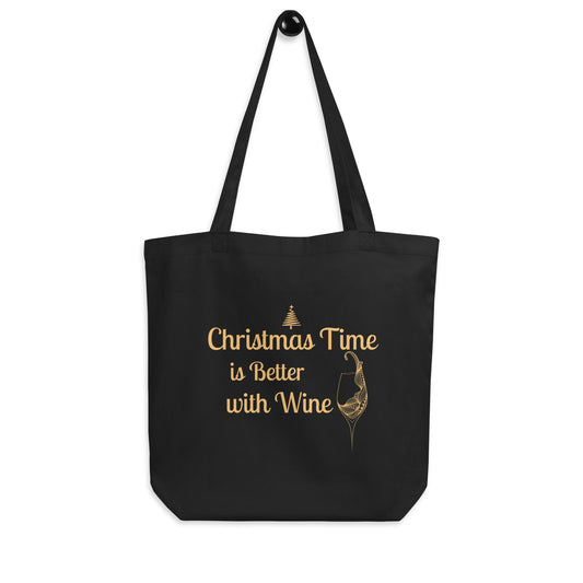 Christmas is Better with Wine Tote